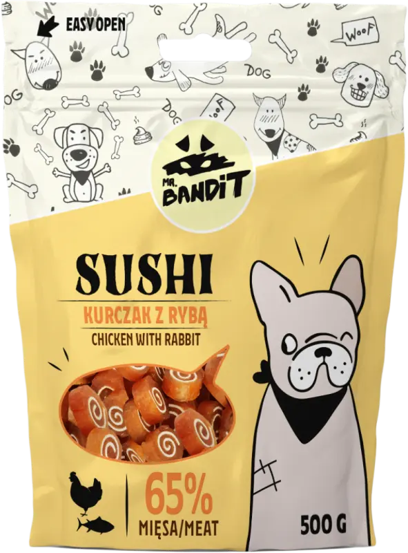 Mr. Bandit Sushi, Pui Si Peste, 500 g