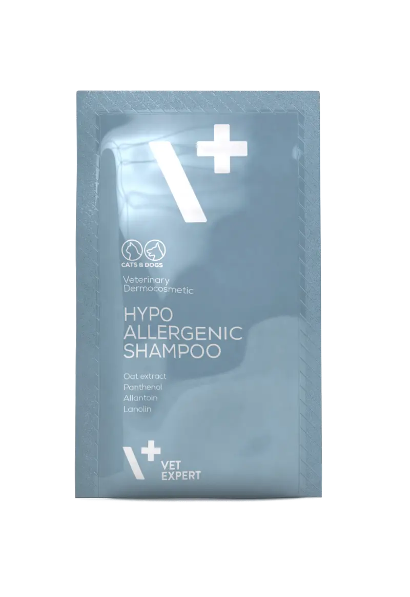 VetExpert Hipoalergenic Sampon, 20 plicuri x 15 ml