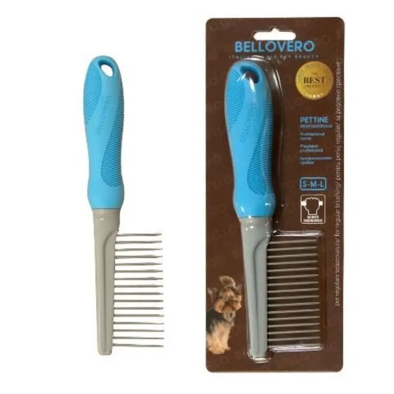 Bellovero Pieptene rar pentru caini, otel
