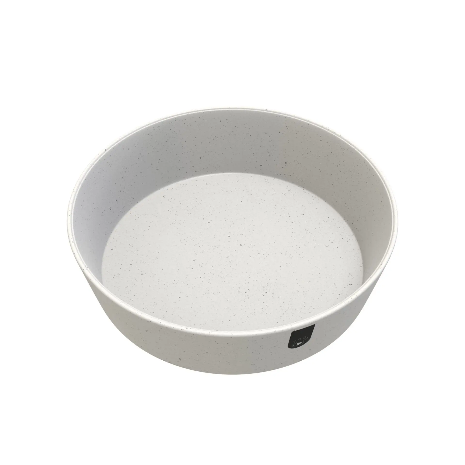 Bol pentru caini biocompozit din fibre de bambus Doctor Totolici, culoare Offwhite, 2L