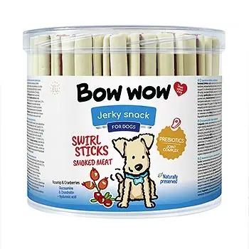 Bow Wow Recompense pentru Caini Natural Sticks cu Carne, 55 buc