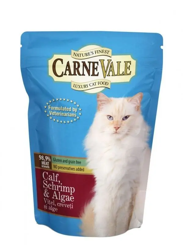 Hrana umeda pisici, Carnevale Vitel, Creveti & Alge, 85 g