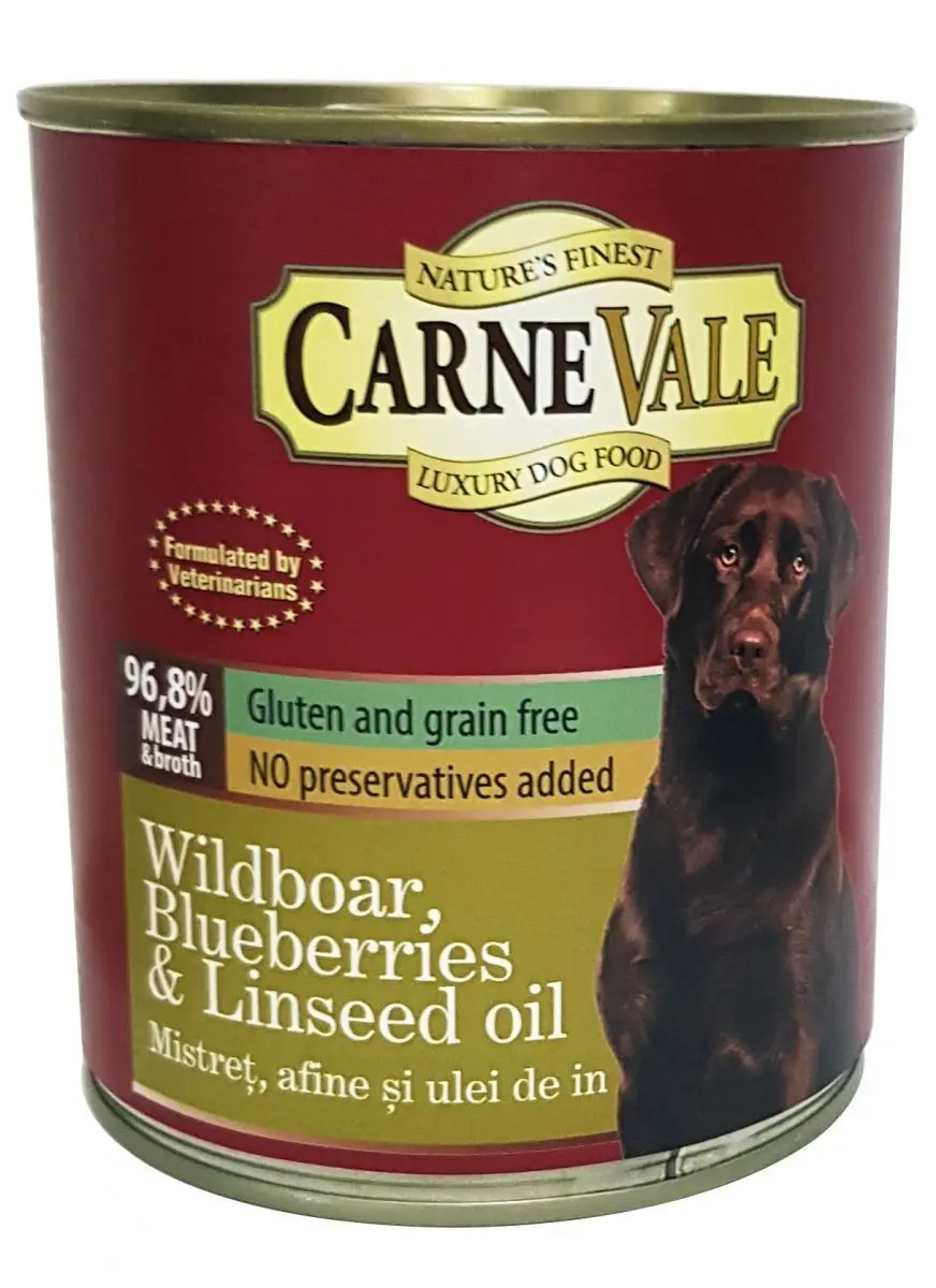 Hrana umeda caini, Carnevale Mistret, Afine & Ulei de In, 800 g