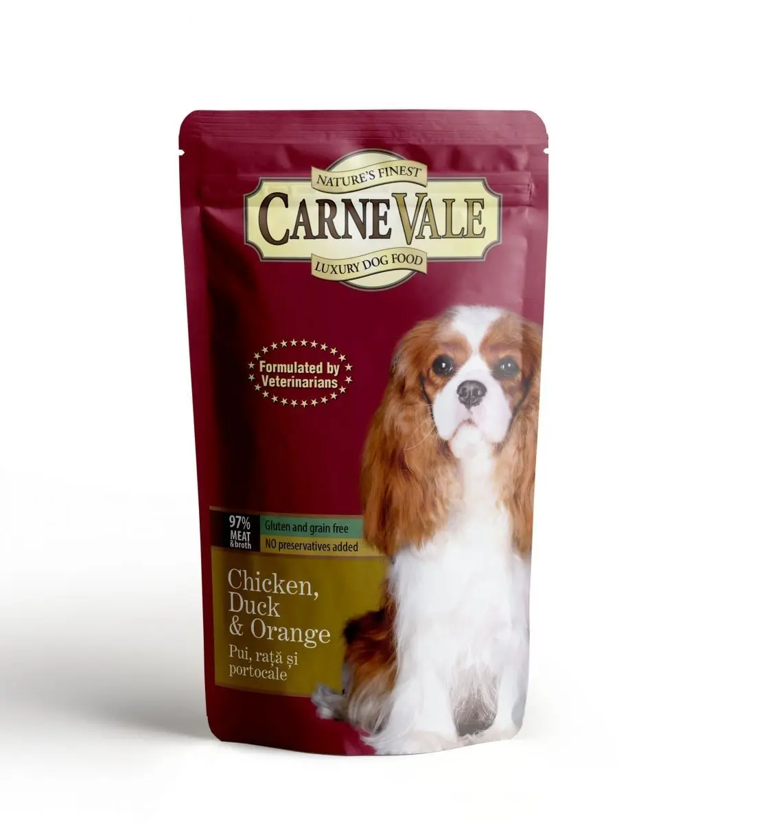 Hrana umeda caini, Carnevale Pui, Rata & Portocale, 125 g
