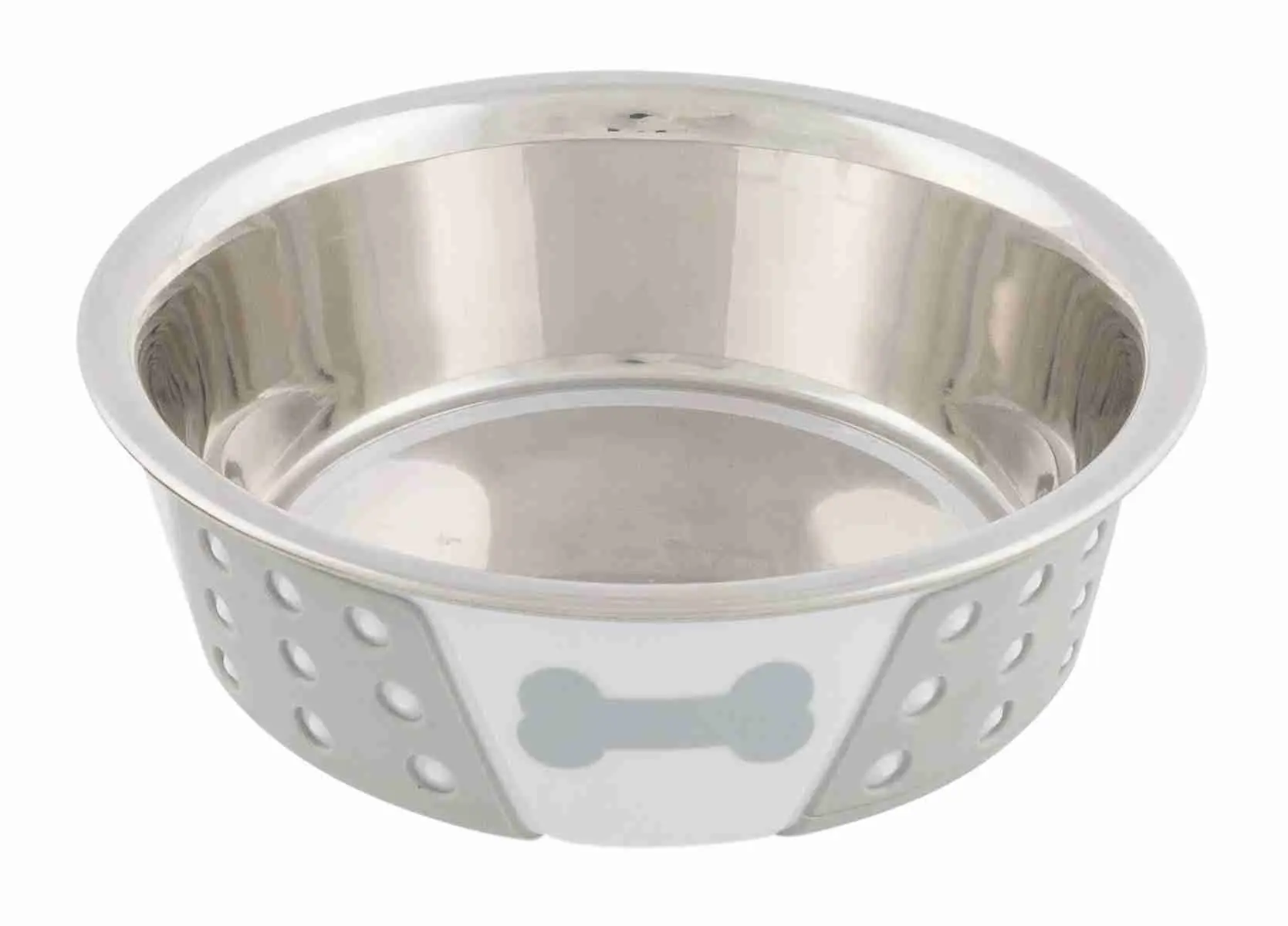 Castron de inox 0.75L/ 17 CM alb/gri 25256
