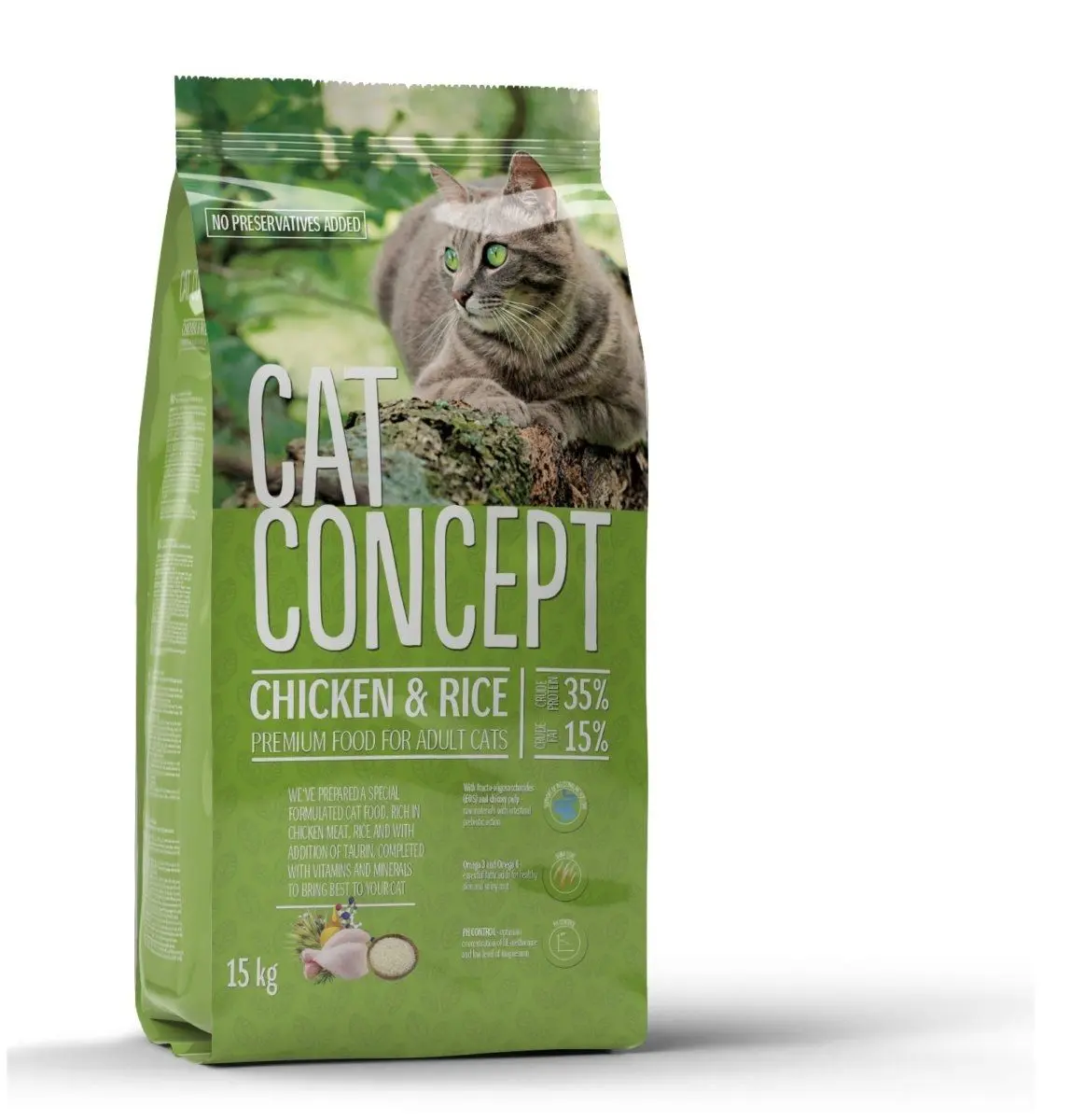 Hrana uscata pisici, CAT CONCEPT Chicken, 15 kg