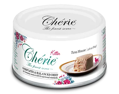 Cherie Kitten Cat Mousse cu Ton, 80 g