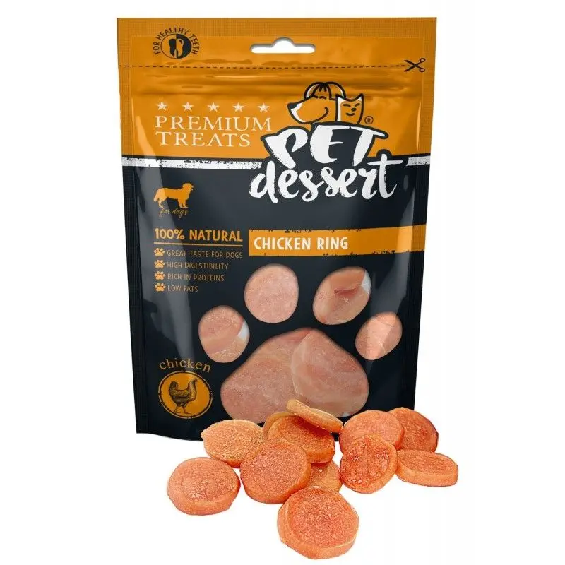 Pet's Dessert Chicken Ring, 80 g