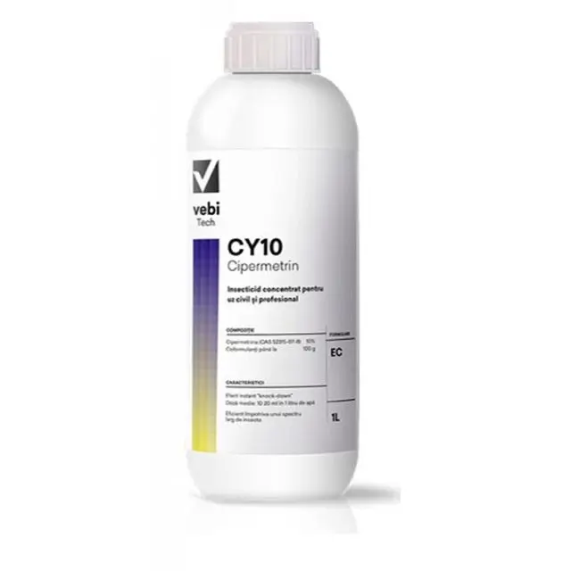 Ciper CY10 EC insecticid concentrat, Vebi, 1L