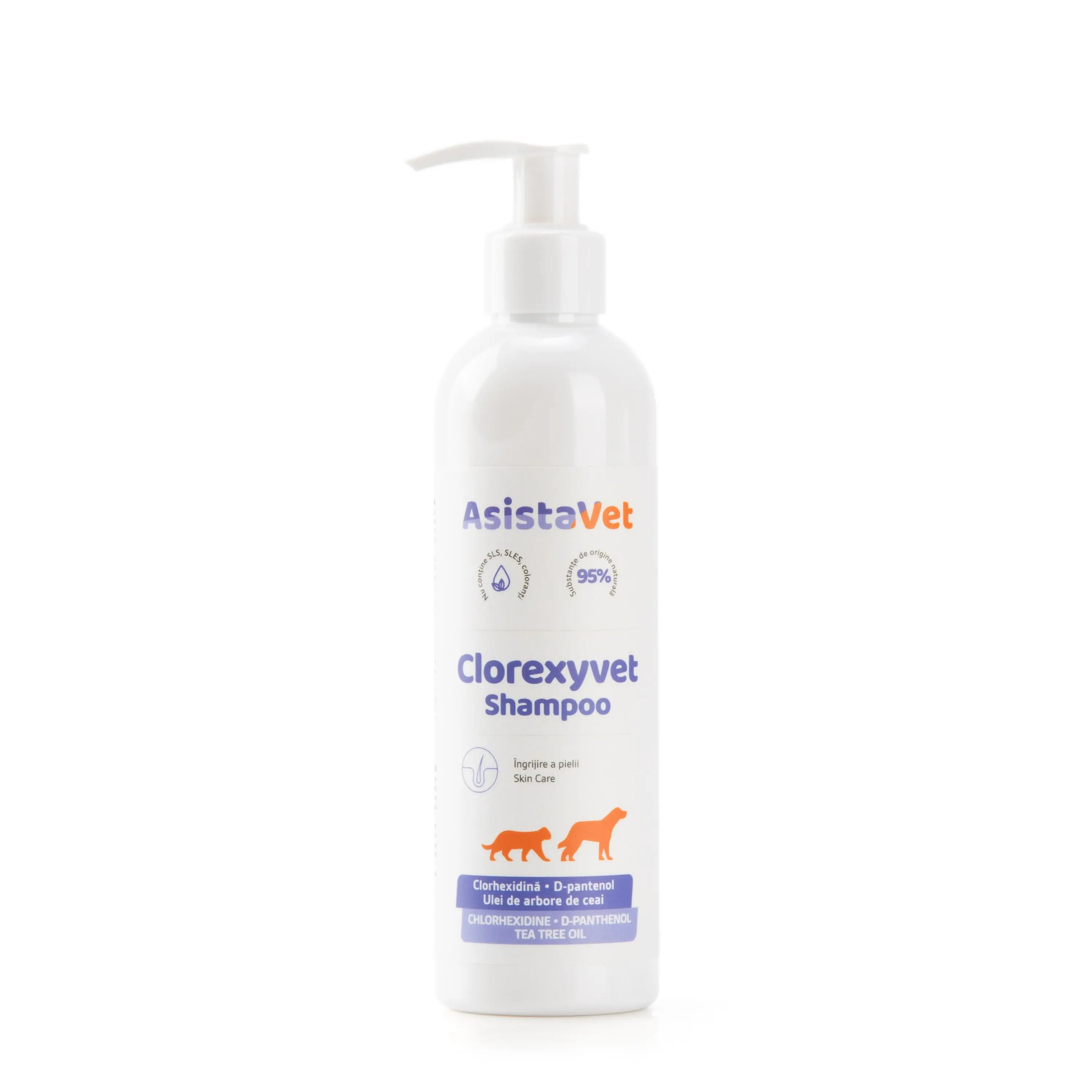 Sampon Clorhexidina 3% Clorexyvet, AsistaVet, 250 ml