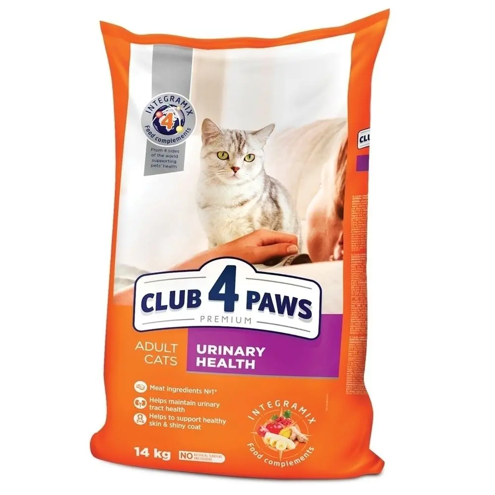 Hrana uscata premium pisici, Club 4 Paws Cat Urinary, Pui, 14 kg