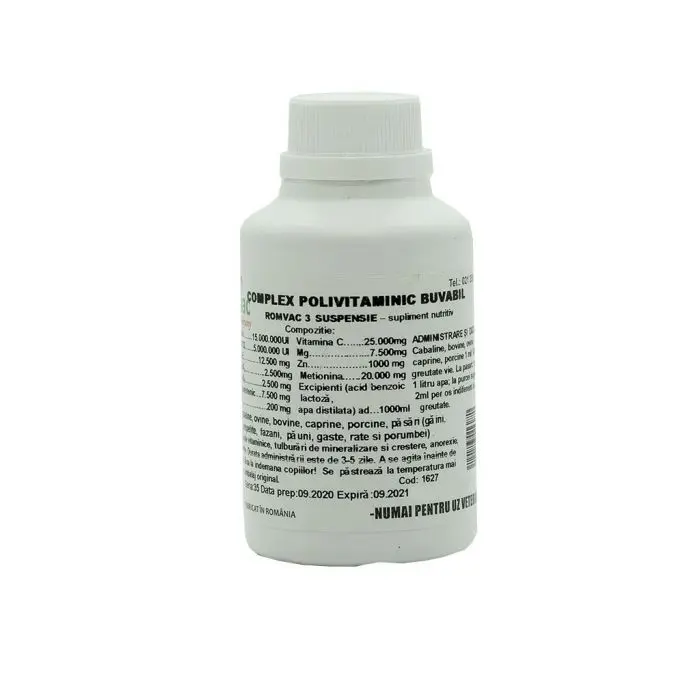 Complex Polivitaminic Buvabil Romvac-3, 50 ml