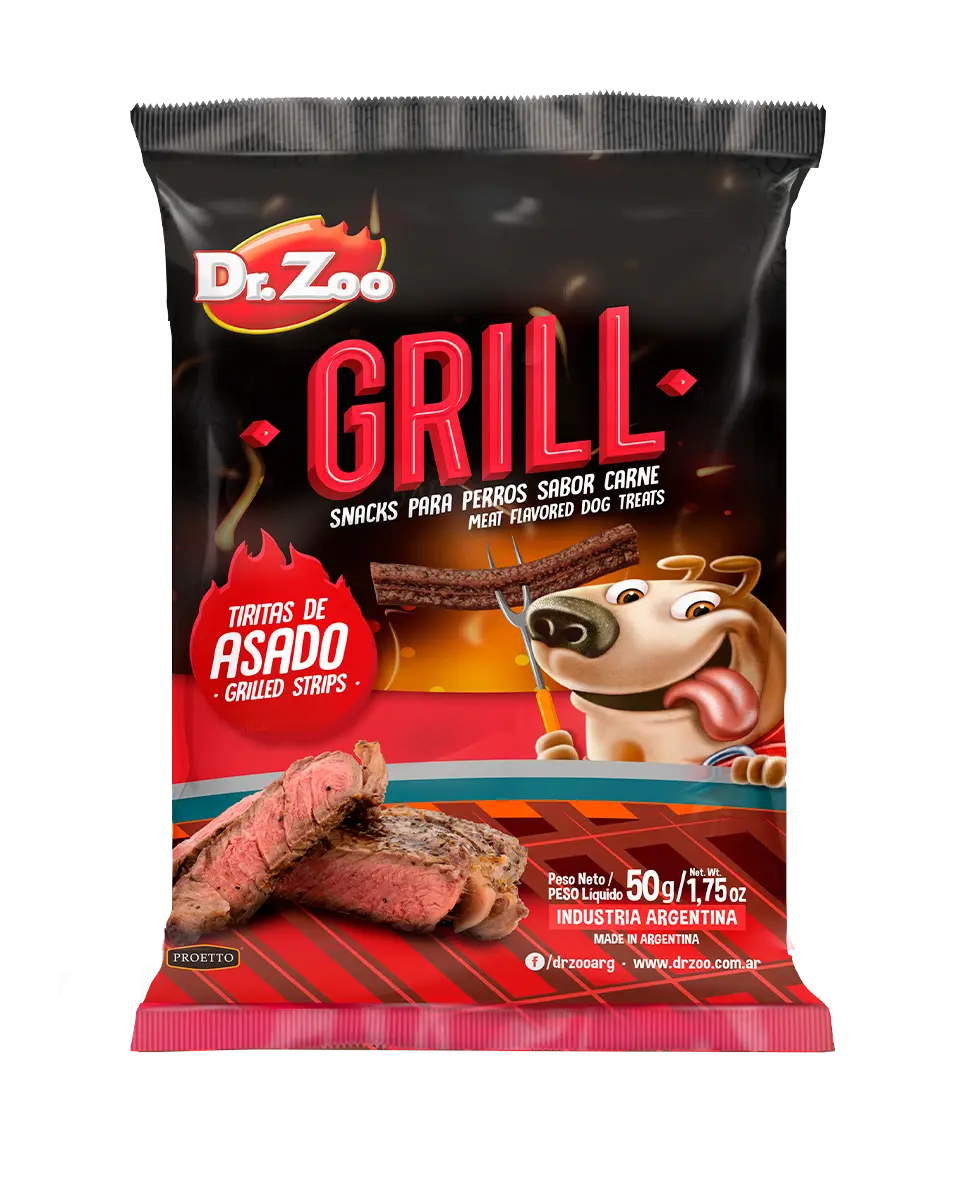 Dr Zoo GRILL, recompense caini, Grilled Strips, 50 g