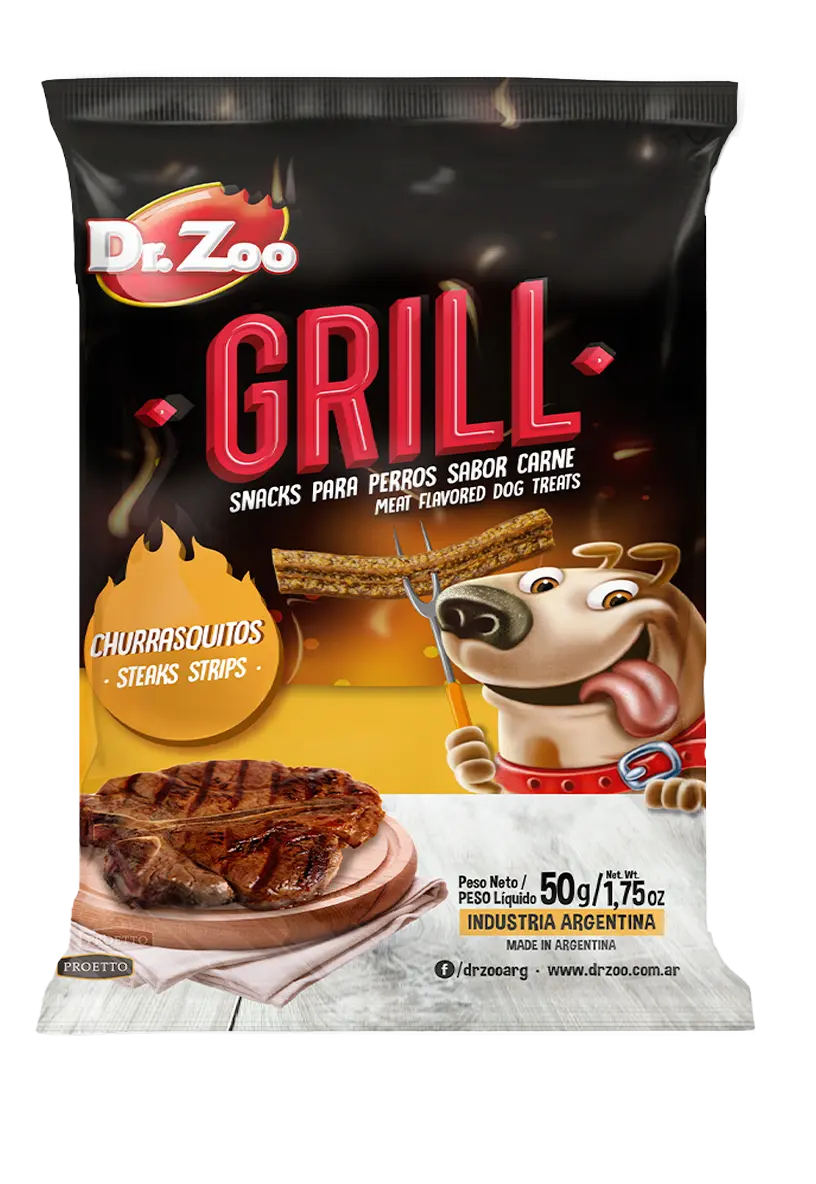 Dr Zoo GRILL, recompense caini, Steaks Strips, 50 g