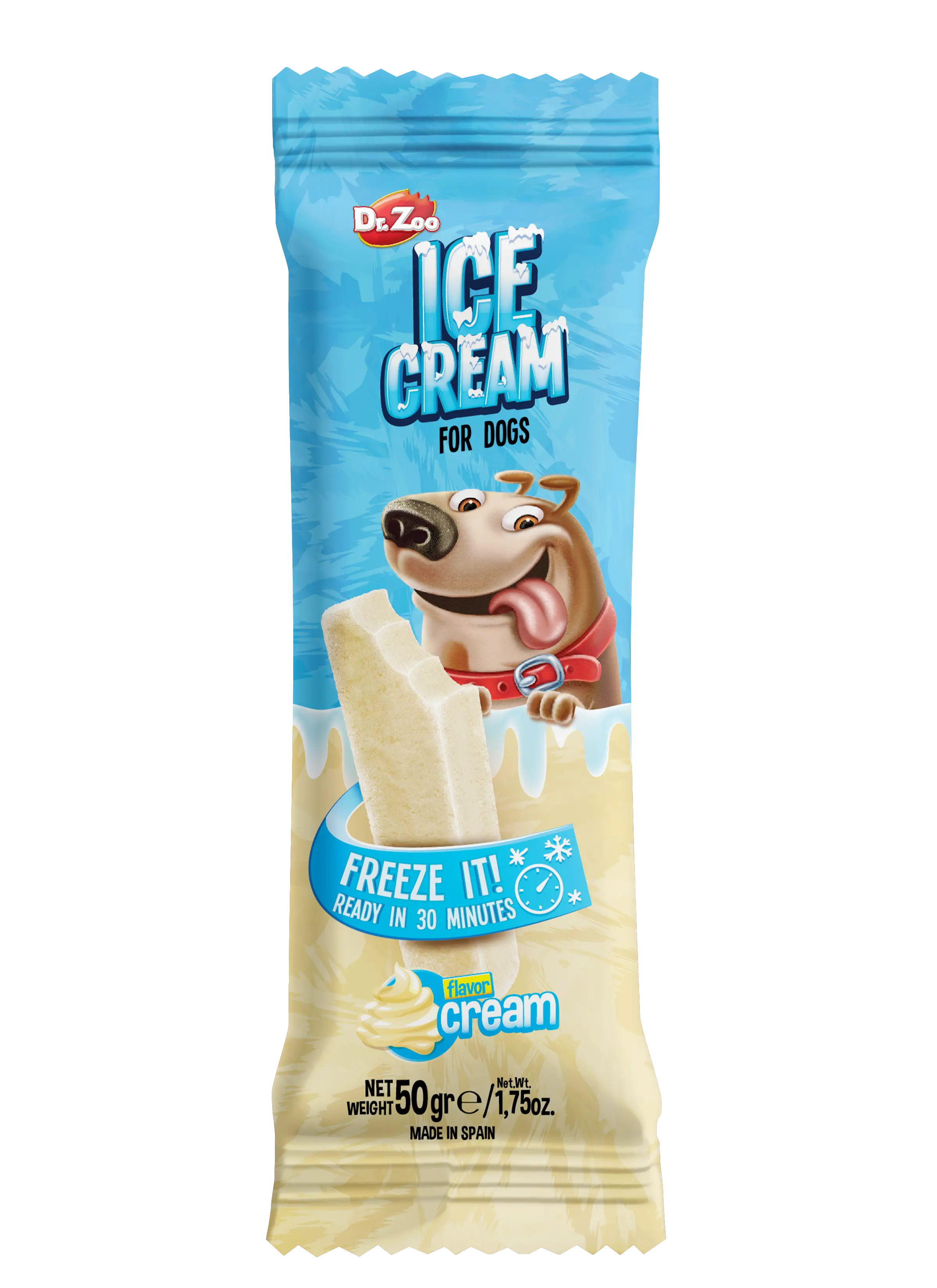 Dr Zoo, inghetata pentru caini, Crema de Lapte, 50 g