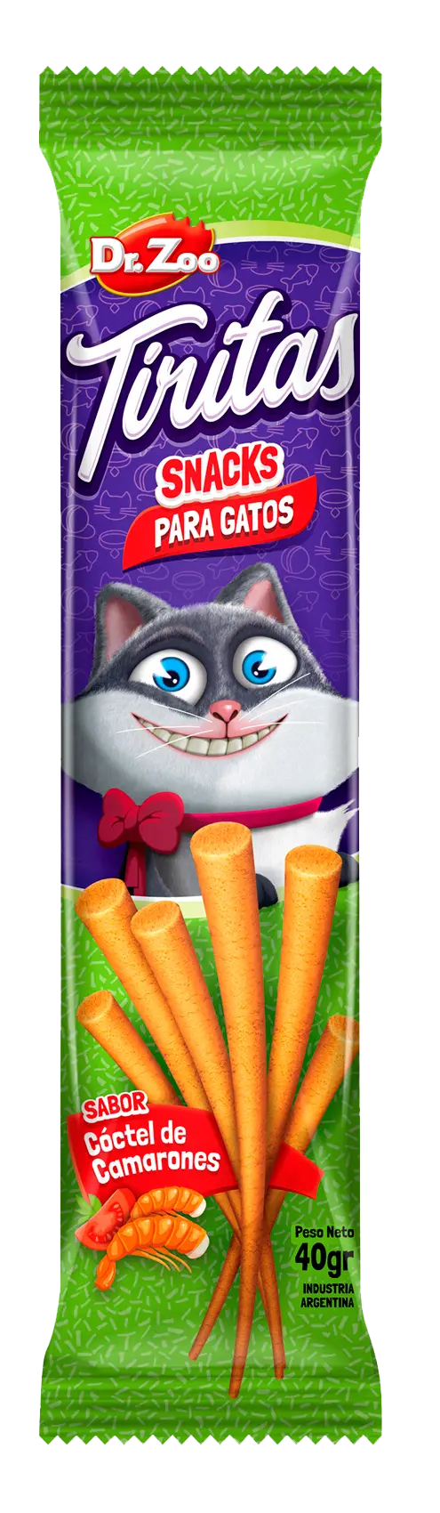 Dr Zoo Tiritas, recompense pisici, Cocktail Creveti, 40 g