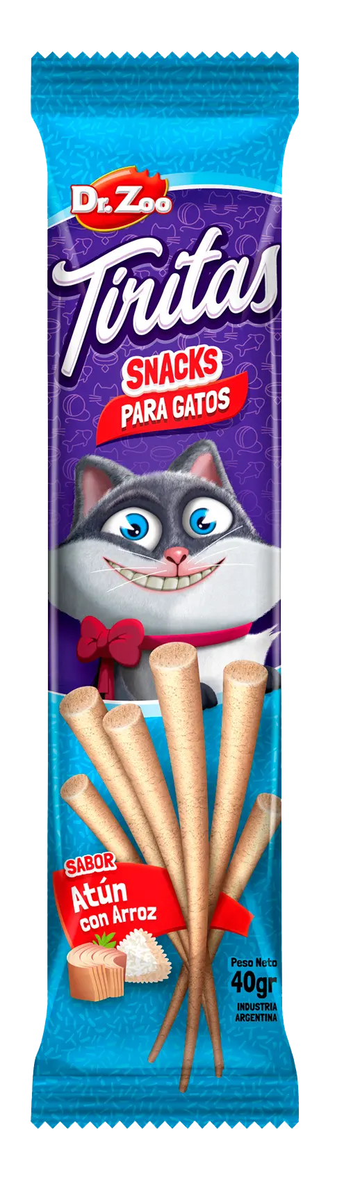 Dr Zoo Tiritas, recompense pisici, Ton si Orez, 40 g