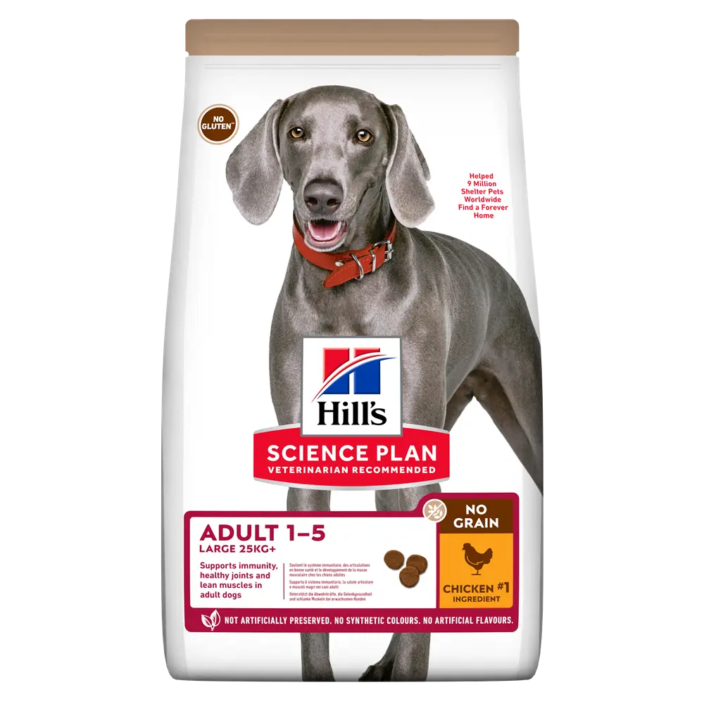 Hrana uscata caini, Hill's Science Plan Canine Adult No Grain Large Breed Chicken, 14 kg