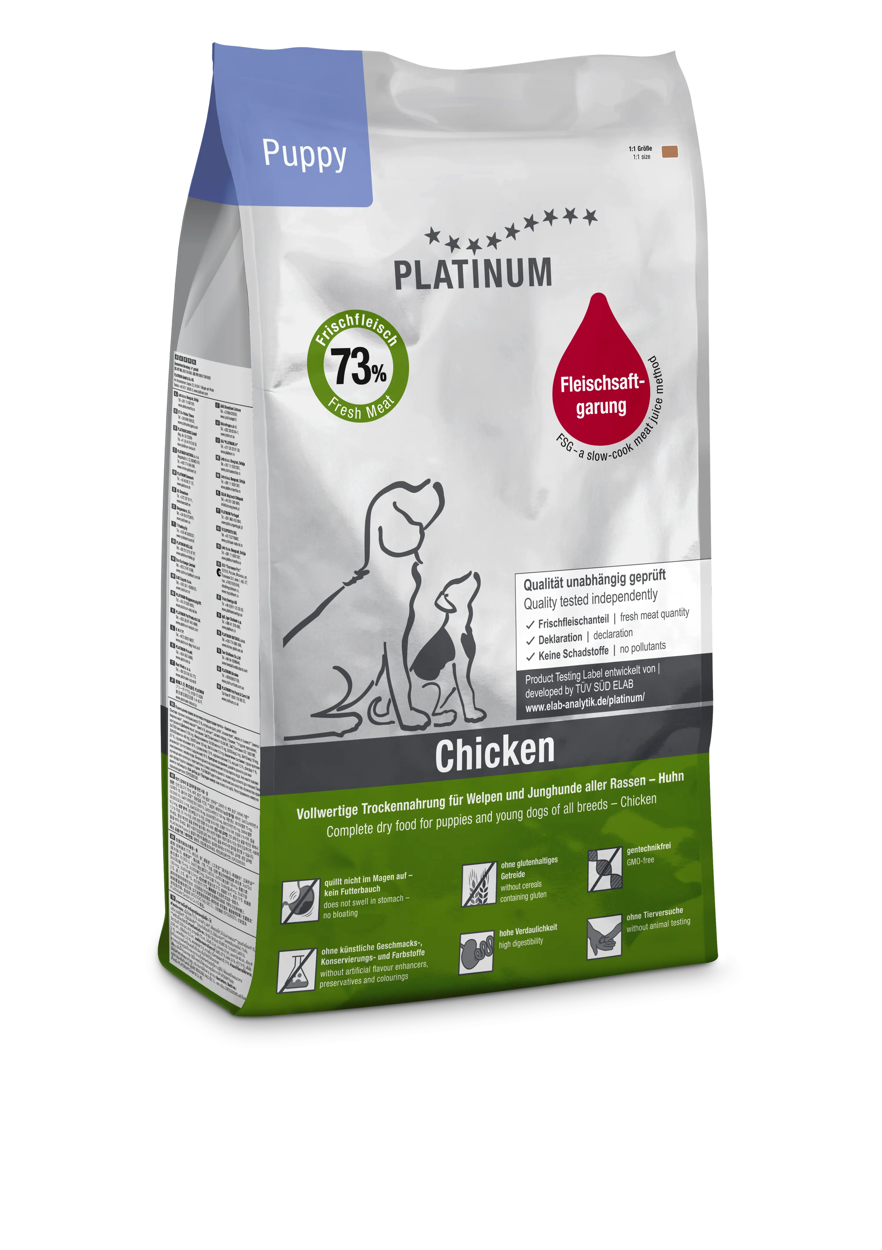 Hrana uscata caini, PLATINUM Dog Junior cu Pui, 5 kg