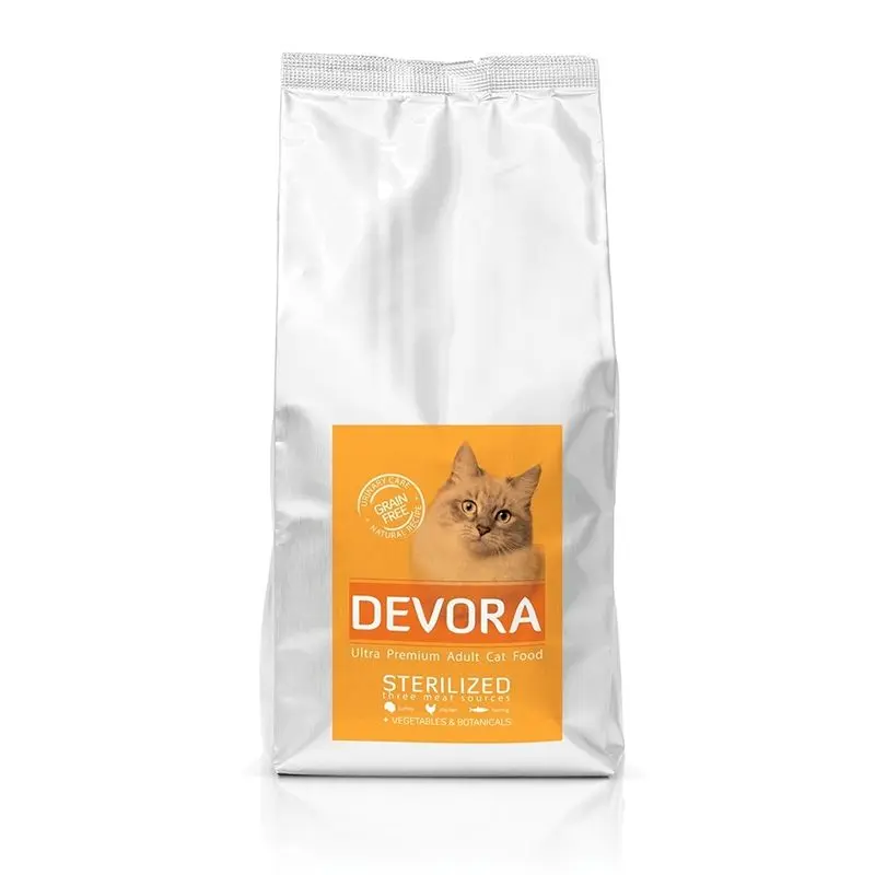 Hrana uscata pisici, Devora Cat Grain Free Sterilised, Turkey, Chicken & Hering, 400 g