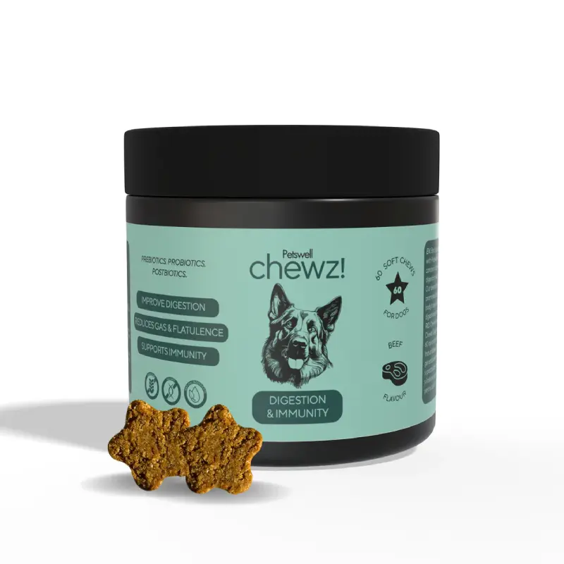 Petswell chewz! Digestion & Immunity, 60 comprimate masticabile
