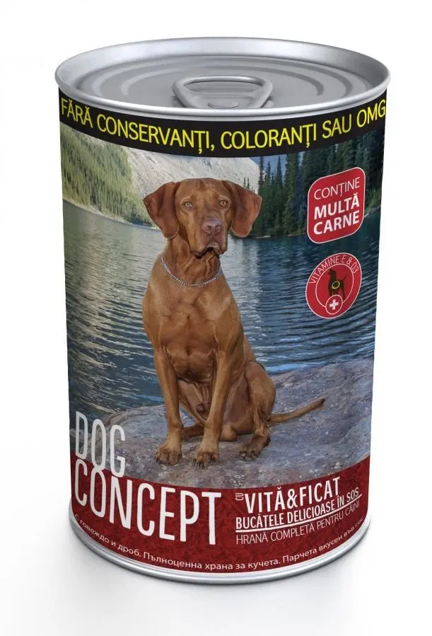 Hrana umeda caini, DOG CONCEPT Vita & Ficat, 415 g