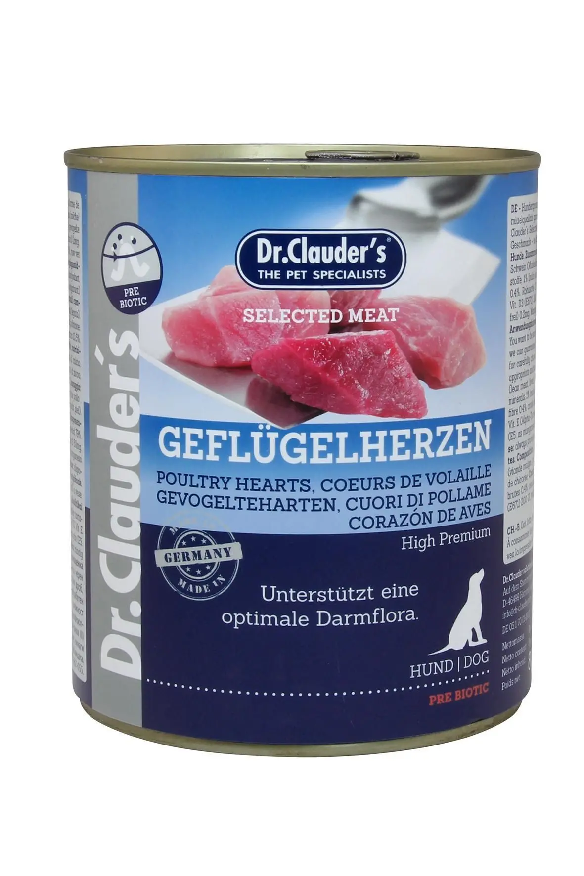 Dr. Clauder's Dog Selected Meat Inimi de Pui, 800 g