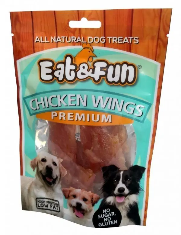 Recompense caini, Eat & Fun Chicken Wings, 100 g