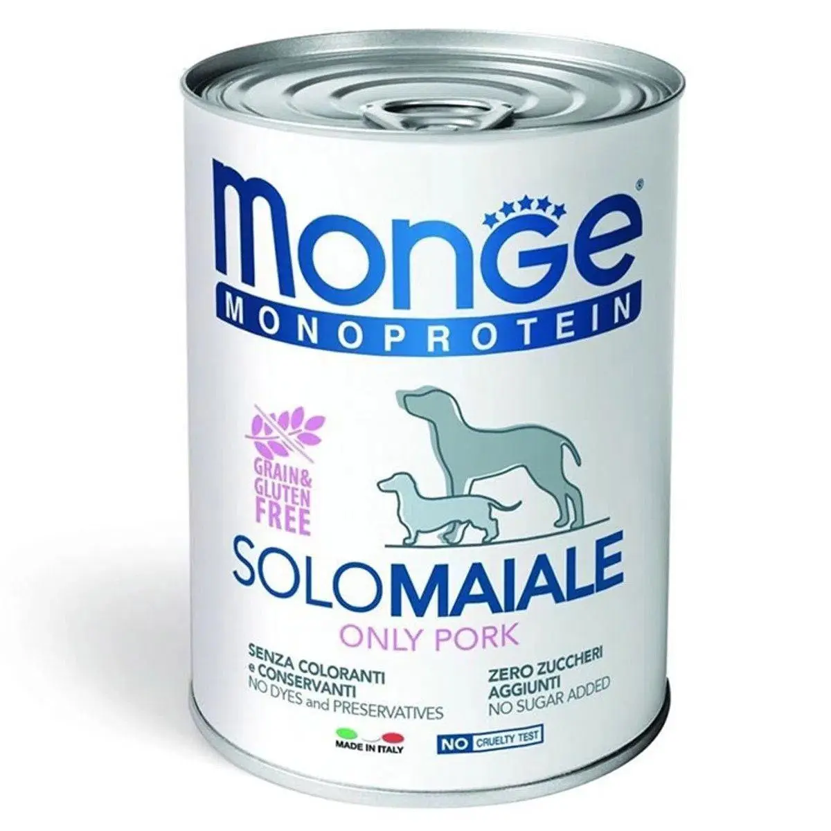 Hrana umeda caini, Monge Solo Pate, Porc, 400 g