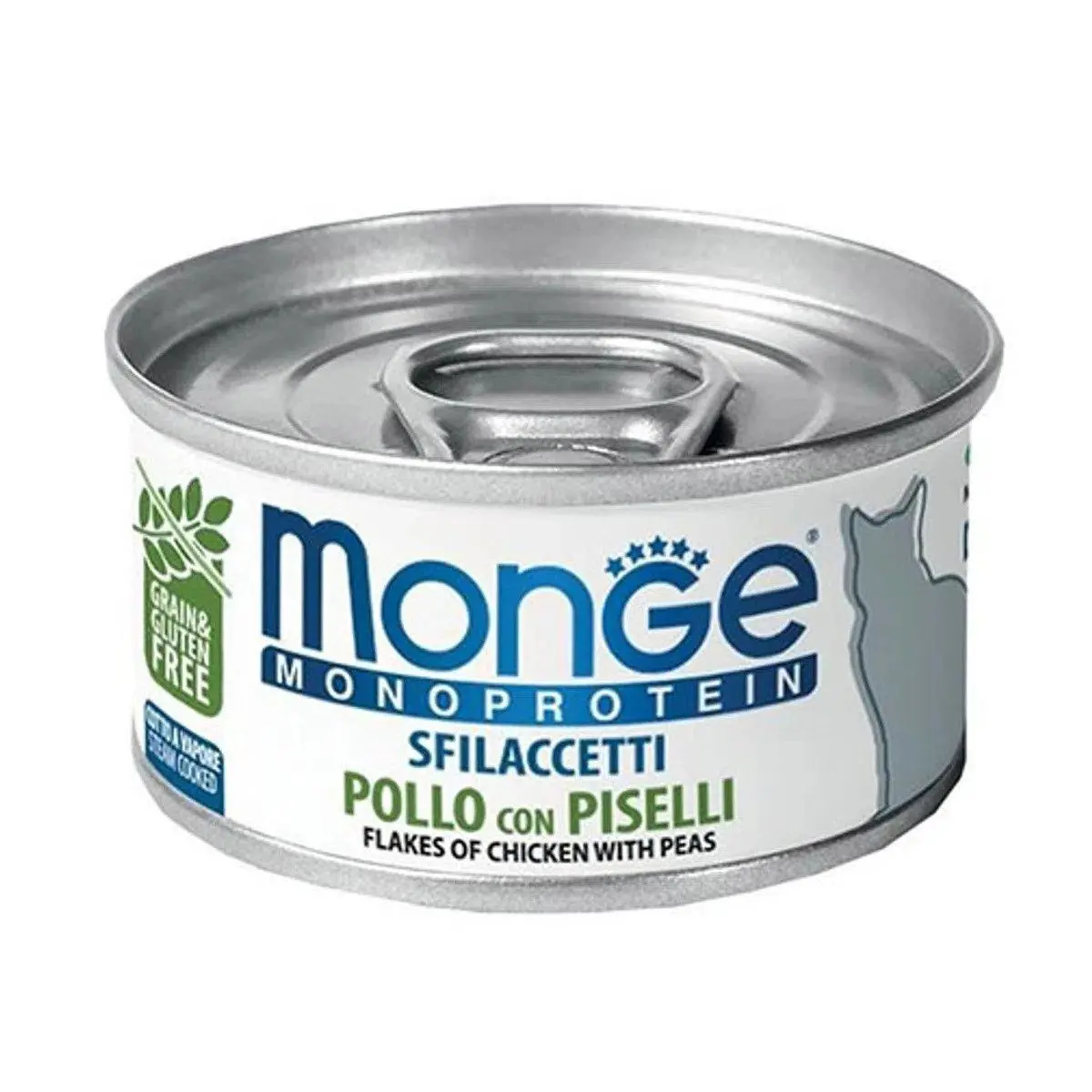 Hrana umeda pisici, Monge Monoprotein, Pui & Mazare, 80 g