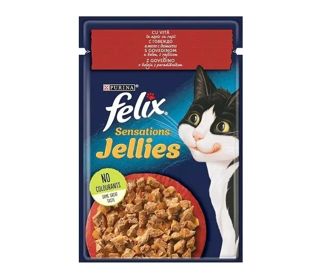 Felix Sensations Vita in Aspic cu Rosii, 85g