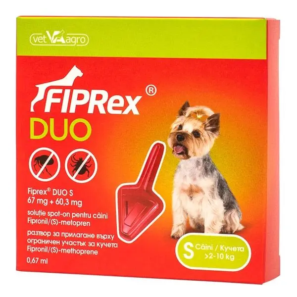 Fiprex Duo S Dog (2-10 kg), 1 pipeta