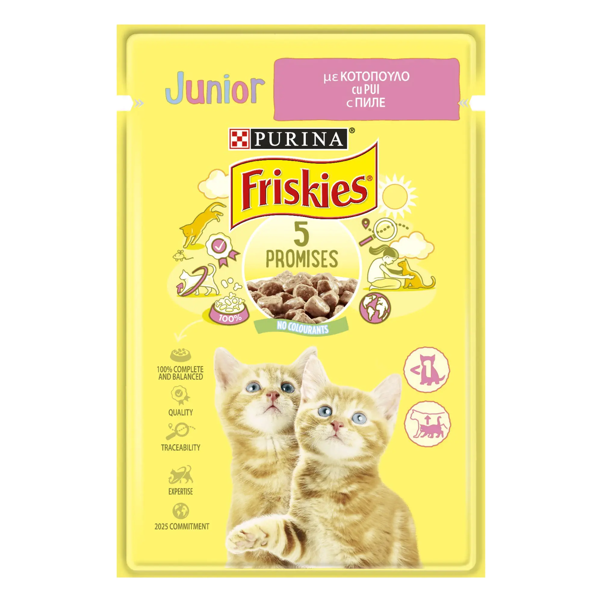 Friskies Pisica Junior, Chicken, 85 g