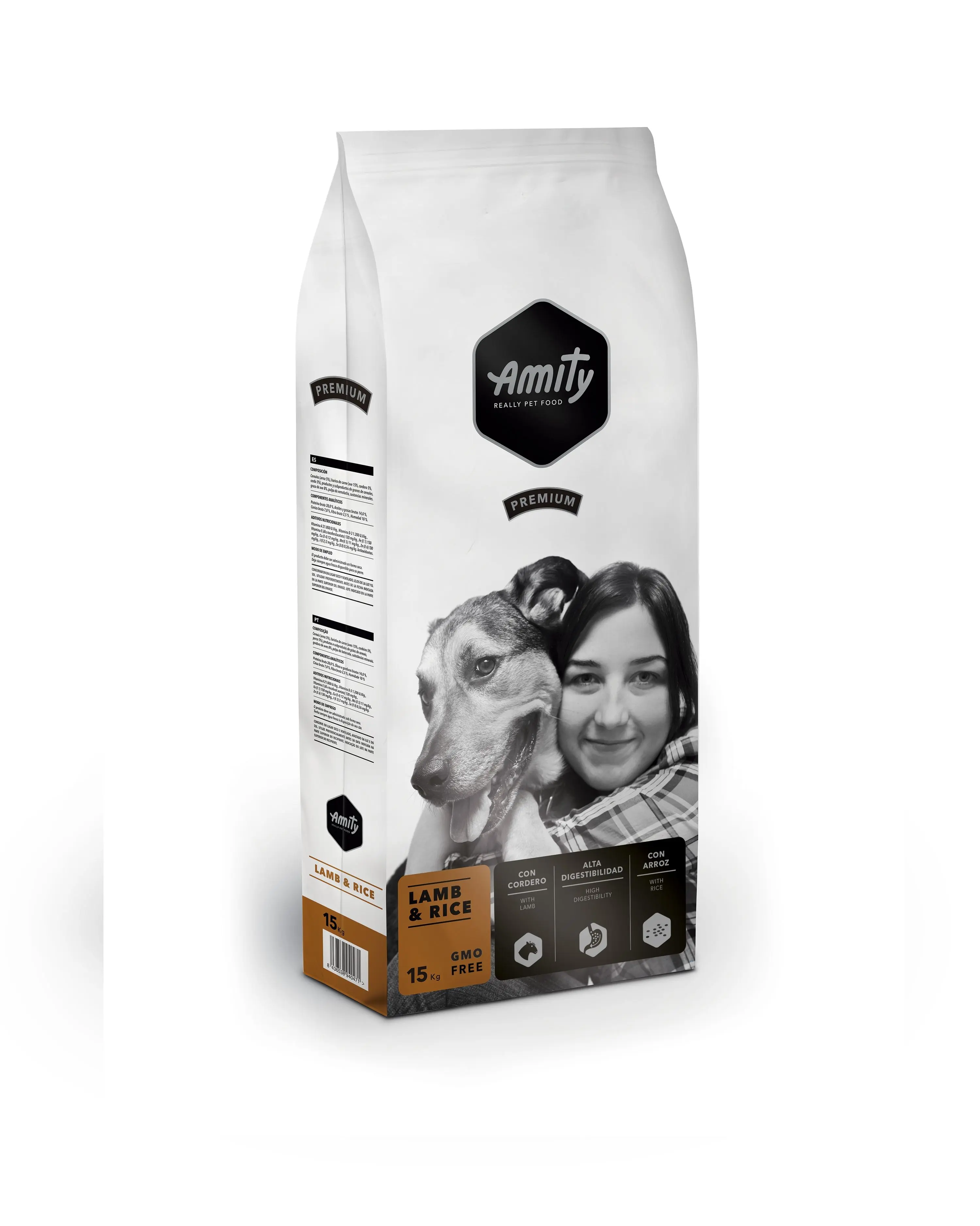 Hrana Uscata Caini, Amity Premium Dogs, Miel si Orez, 15 kg