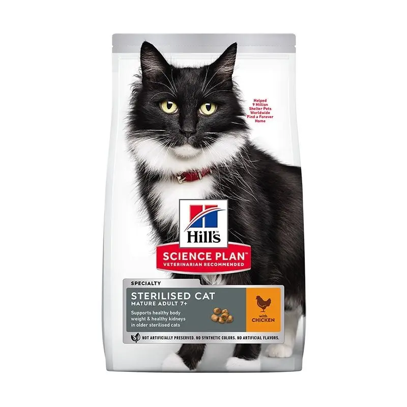 Hill's Science Plan Feline Mature Sterilised Chicken, 1.5 kg