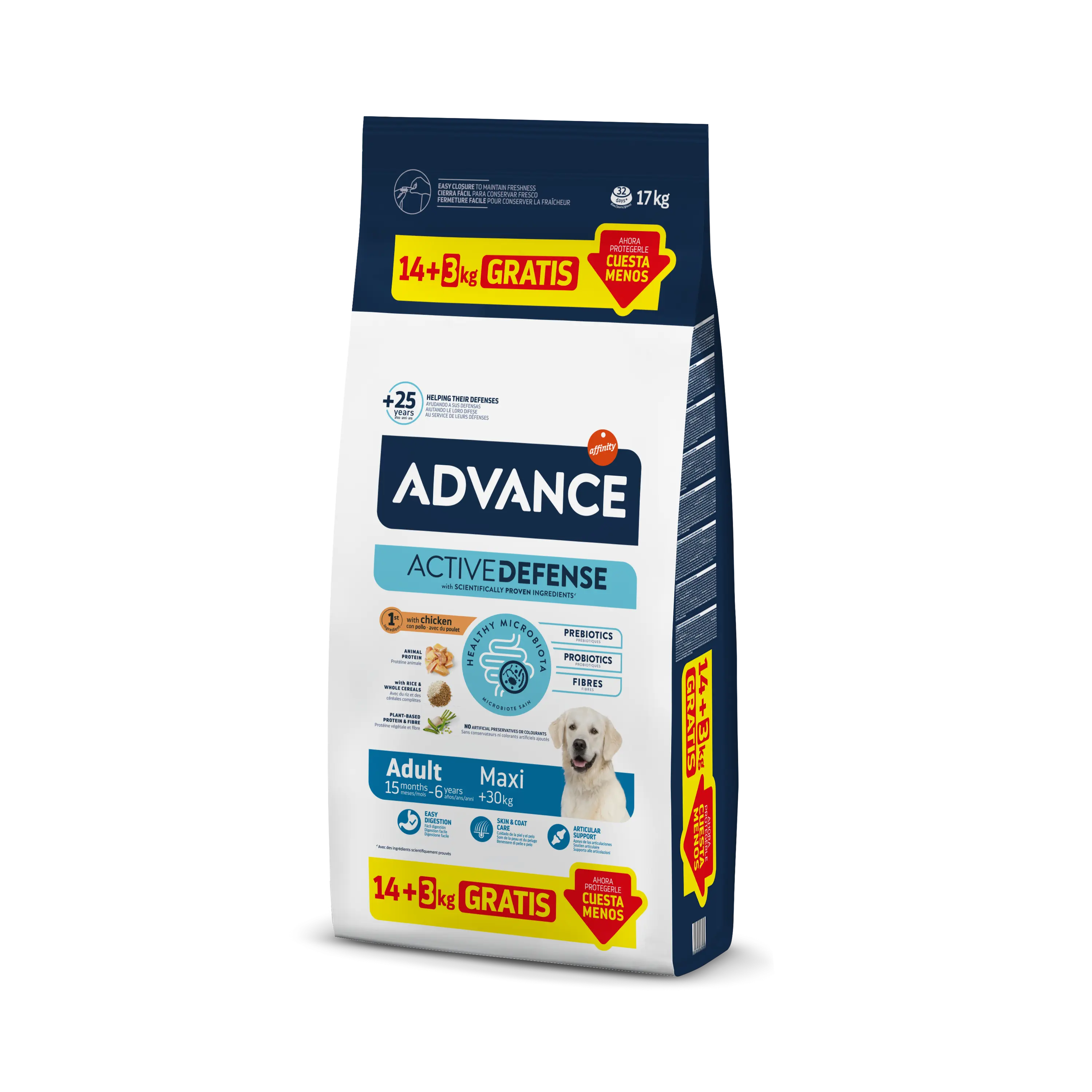 Advance Dog Maxi Adult, 14+3 kg