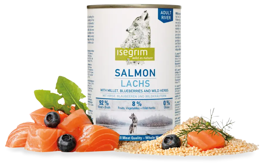 Hrana umeda, Isegrim Dog Adult Salmon, 800 g
