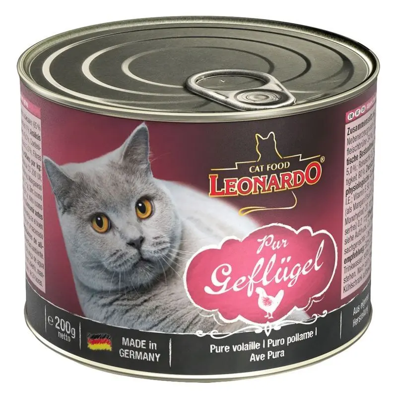 Hrana umeda pisici, Leonardo Pasare, 200 g