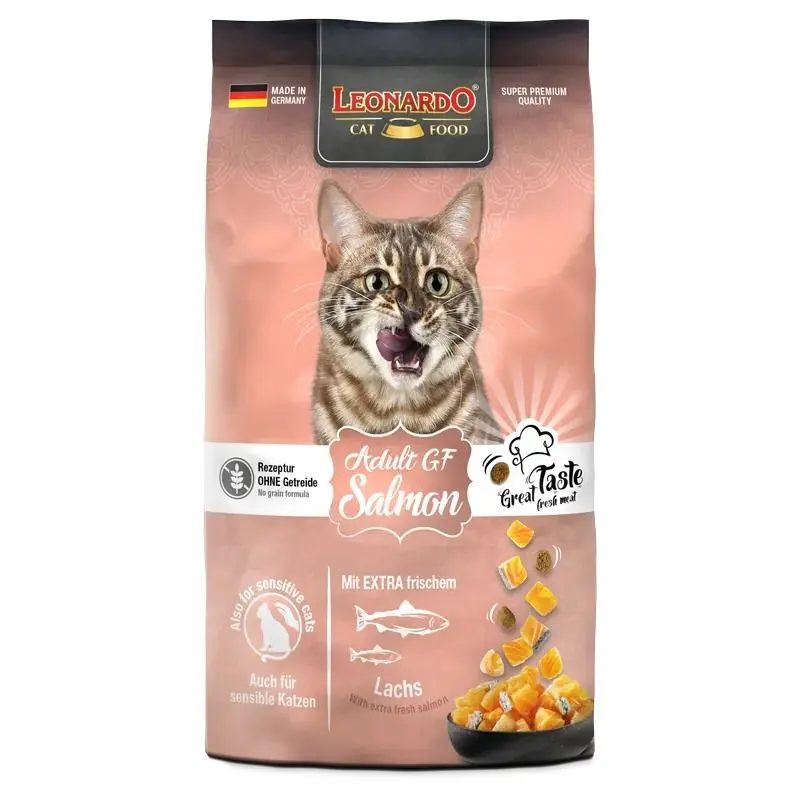 Hrana uscata pisici, Leonardo Adult Grain Free Somon, 7.5 kg