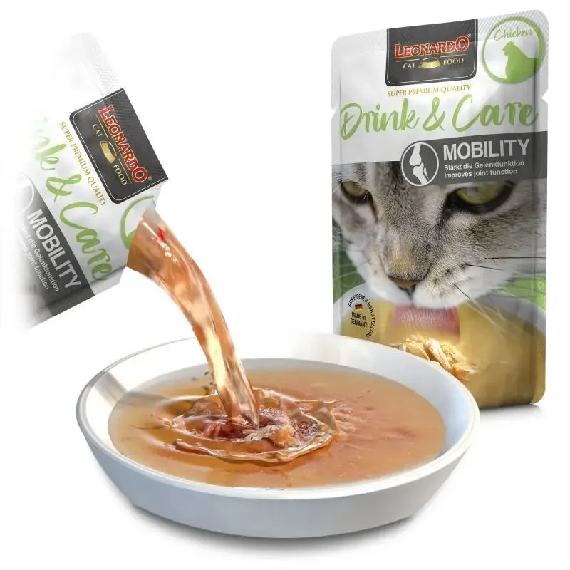 Hrana complementara lichida pisici, Leonardo Drink & Care Mobility Pui, 40 g
