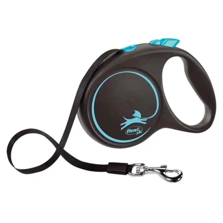 Lesa caini, Flexi, pana la 15 kg, marime S, 5 metri, albastru