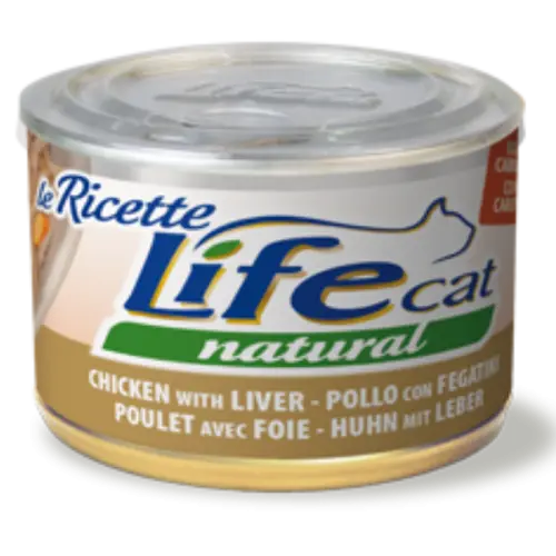 Hrana Umeda Pisici, Life Cat, Pui, Ficat & Morcov, 150 g