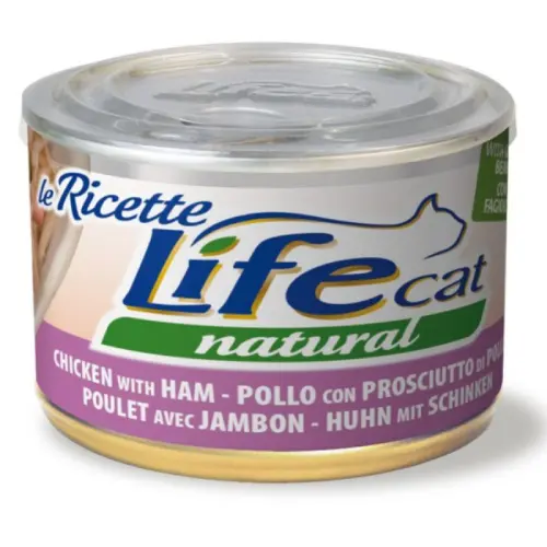 Hrana Umeda Pisici, Life Cat, Pui, Sunca & Mazare, 150 g