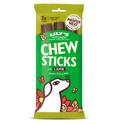 Lily's Kitchen Chew Sticks With Lamb For Dogs, 3x120 g