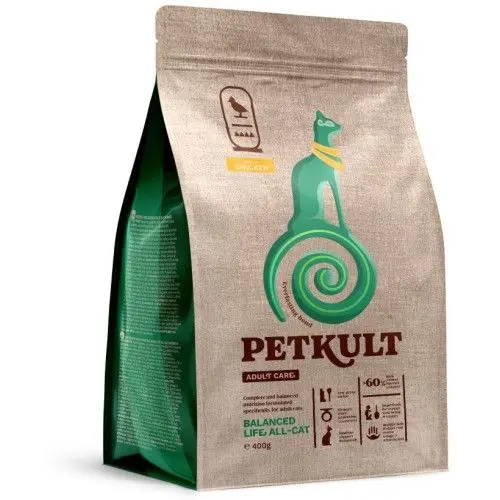 Hrana Uscata Petkult Adult Care Balanced Life All-Cat Pisici, Pui, 400 g