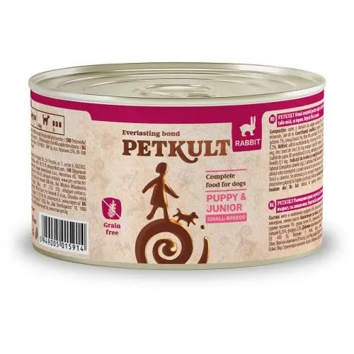 Petkult Dog Mini Junior Iepure, 185 g
