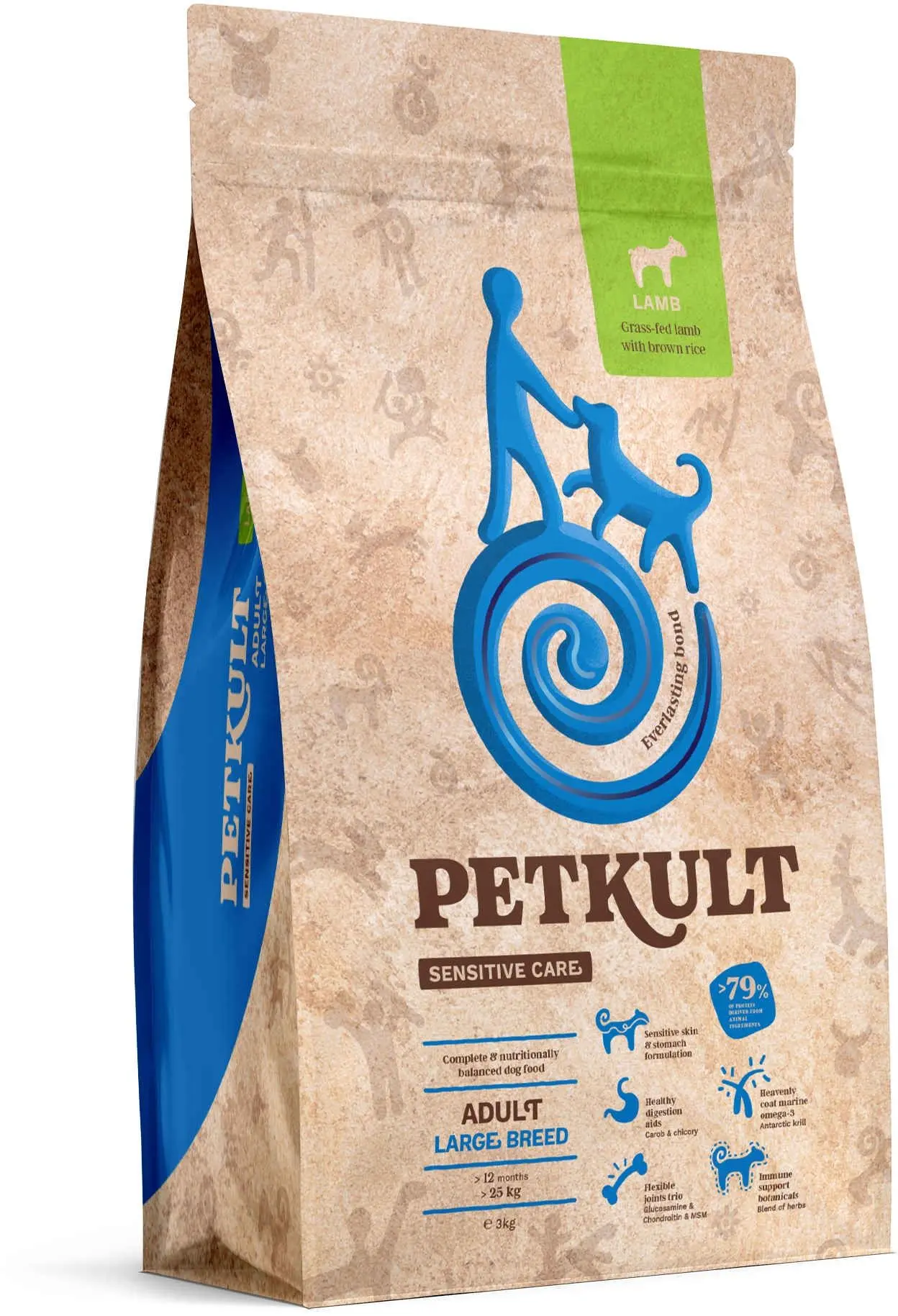 Petkult Dog Sensitive Care Adult Large Breed, 3 kg