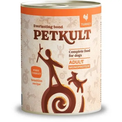 Petkult Dog Sensitive Curcan si Cartof, 800 g
