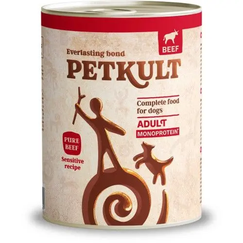 Petkult Dog Sensitive Vita si Orez Brun, 800 g