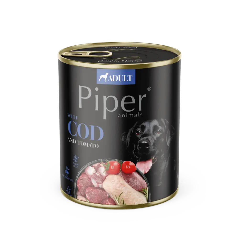 Piper Adult Dog, Cod si Tomate, 800 g